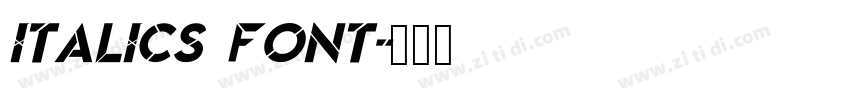 Italics font字体转换